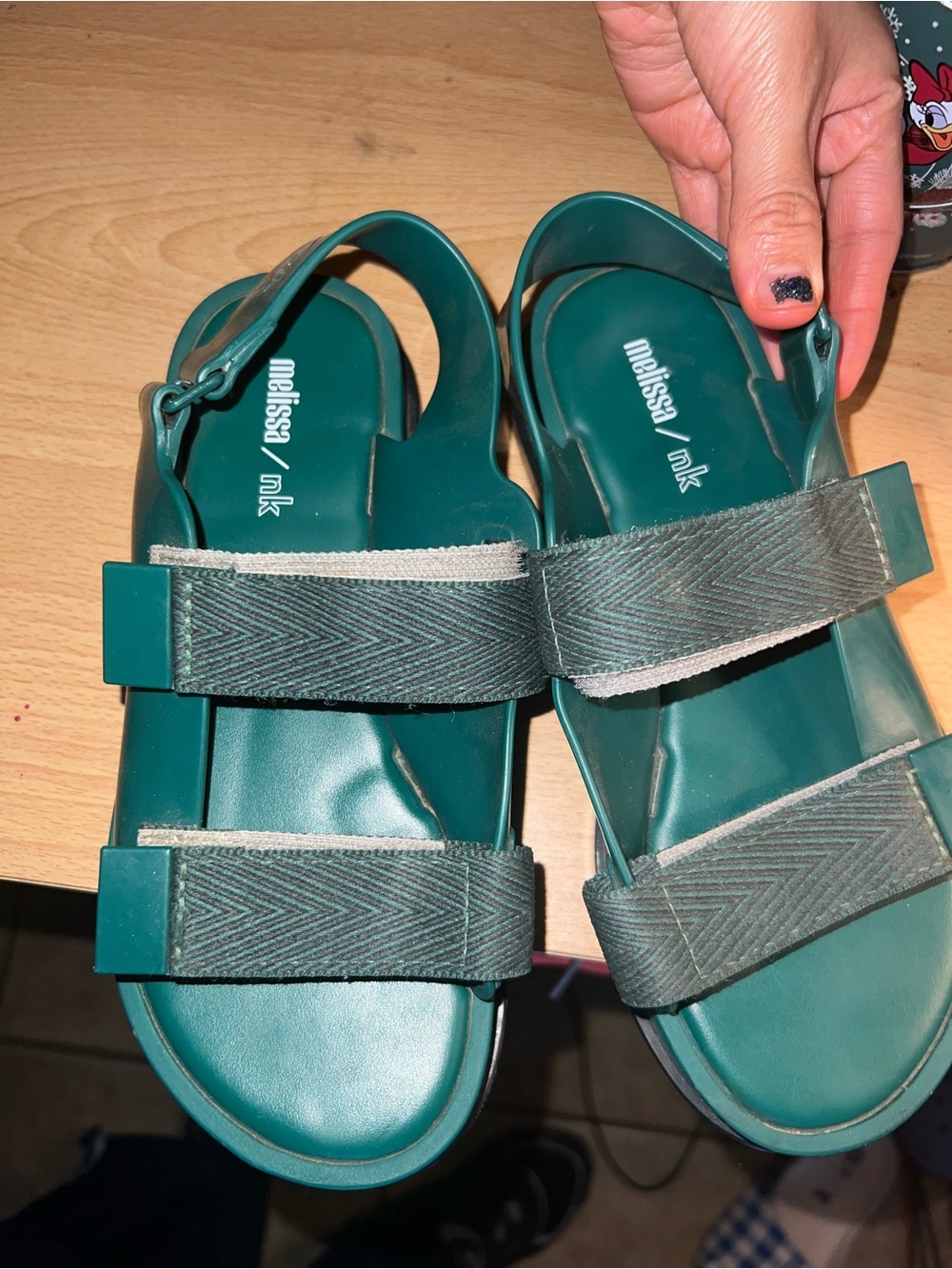 Melissa Green Teal Strap Sandals